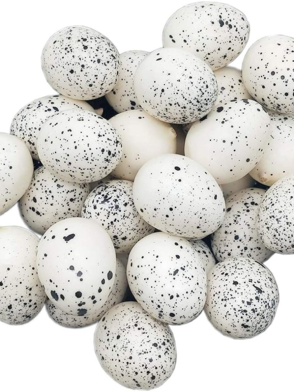 30pcs Artificial Bird Eggs Speckled Mini Fake Foam Eggs Bulk for Easter Crafts B